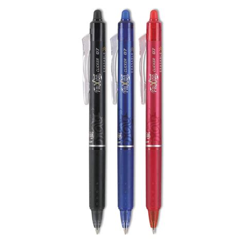 Pilot Frixion 0.7mm Fine Point Roller Ball Pen with Comfortable Dimpled ...