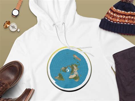 Biblical Flat Earth Map Hoodie With Geocentric Firmament Day - Etsy