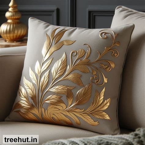 Gold Foil Accents Cushion Design Ideas, Cushion Ideas