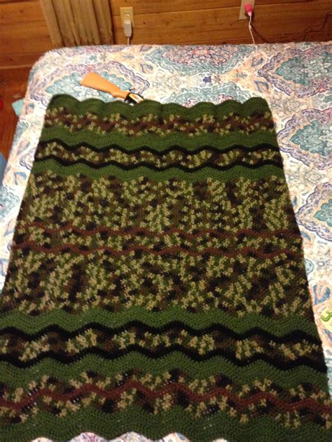 Camo ripple baby blanket | Baby blanket pattern, Blanket pattern, Baby blanket crochet pattern