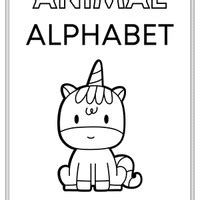Colouring Worksheet: Animals Alphabet - Colouring Book for Kids - Class ...