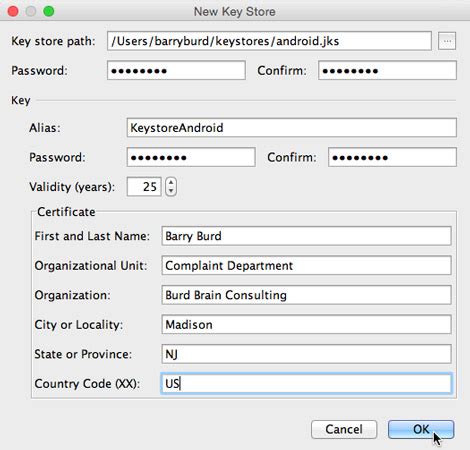 Android Studio Keystore Path 的图像结果