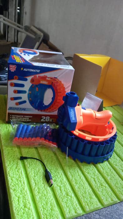 Amazing Toy Gun, Electric Gun for Children, 28 Soft Bullets for Youth ...
