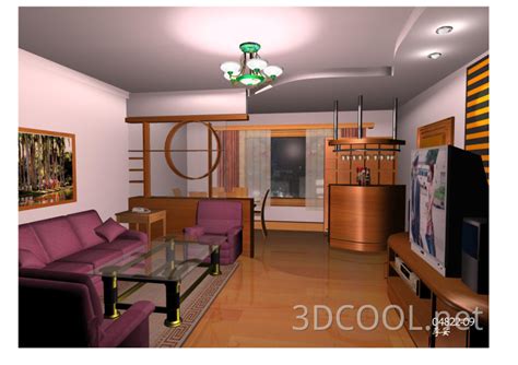 渲染室内3D模型_家居设计_环境设计-图行天下素材网