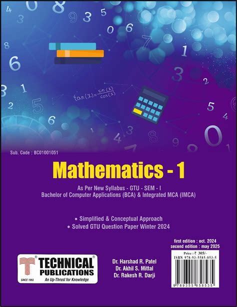 Mathematics-1 R24 (SEM-I/BC01001051) – Technical Publications