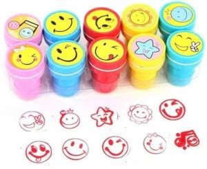 Mysha Smiley Face Emoji Stamp for kids Face Smiley Stamp Price in India ...
