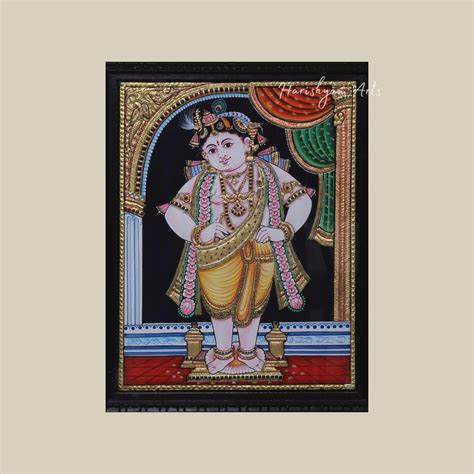 21" Lord Krishna Vithoba Style Tanjore Painting