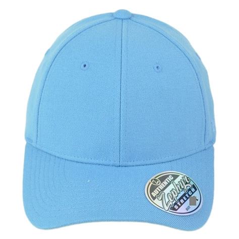 Buy Zephyr Sky Blue Flex Fit Medium/Large Curved Bill Blank Plain ...