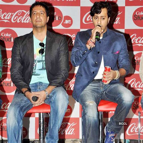 Suleiman and Salim Merchant at the launch of Coke Studio Season 3, held ...