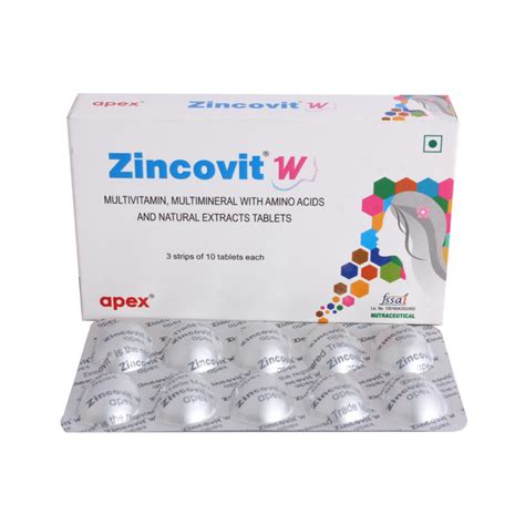 Zincovit W 10's Price, Uses, Side Effects, Composition - Apollo Pharmacy
