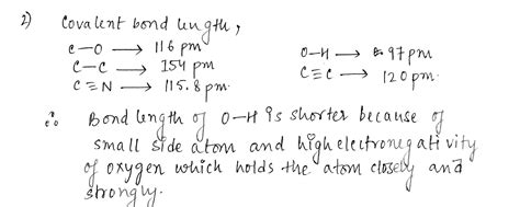 The covalent bond length is the shorlet in which one of the following ...