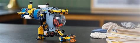 LEGO Technic Deep-Sea Research Submarine Toy Set 42201 Building Blocks ...
