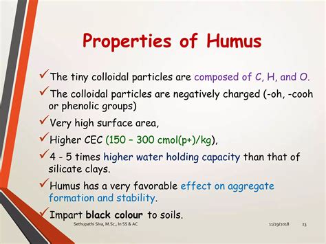 Soil organic matter and Humic substances | PPTX