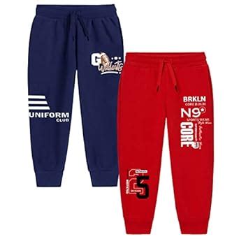 Trampoline Boys and Girls Regular Joggers, Track Pants Pack of 2 (3-4 ...