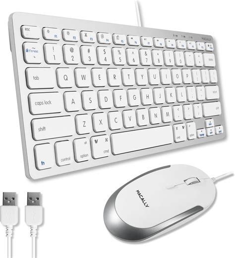 Amazon.in: Buy Macally USB Wired Keyboard and Mouse Combo for Mac and ...
