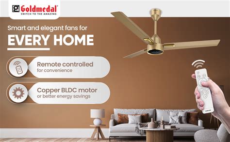 Buy Goldmedal Opus Prime 1200 mm BLDC Motor 5 Star Rated Ceiling Fan ...