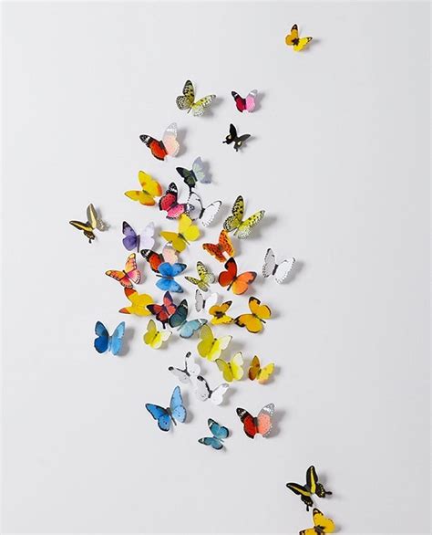 Indian Royals 'Multicolor 3D Butterflies' Stickers for Wall, Decoration ...