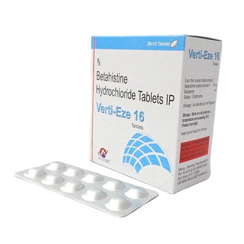 VertiEze 16 - Betahistine Hydrochloride Tablets IP - Life Pharma ...