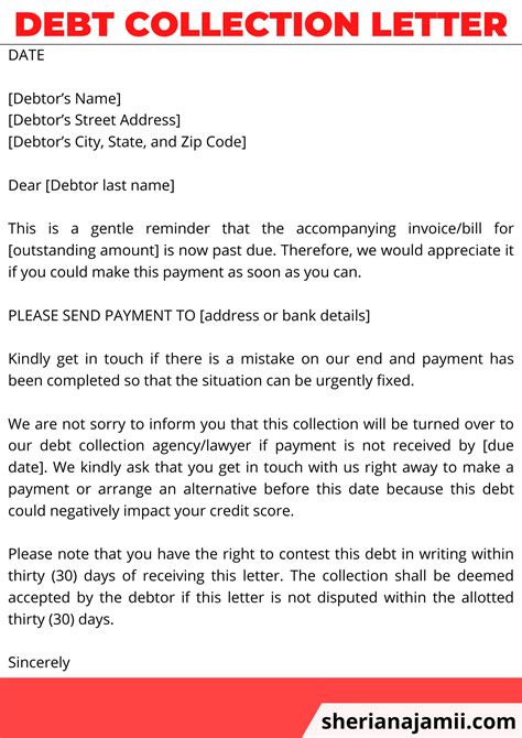 Debt Collection Letter 2025 (guide + Free Samples) | Sheria Na Jamii