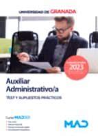 AUXILIAR ADMINISTRATIVO/A. TEST Y SUPUESTOS PRACTICOS UNIVERSIDAD DE ...