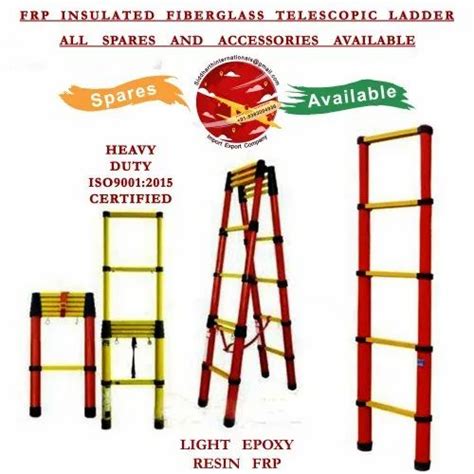 FRP Ladder - 3.6 M FRP Insulated Fiberglass Telescopic Ladder ...