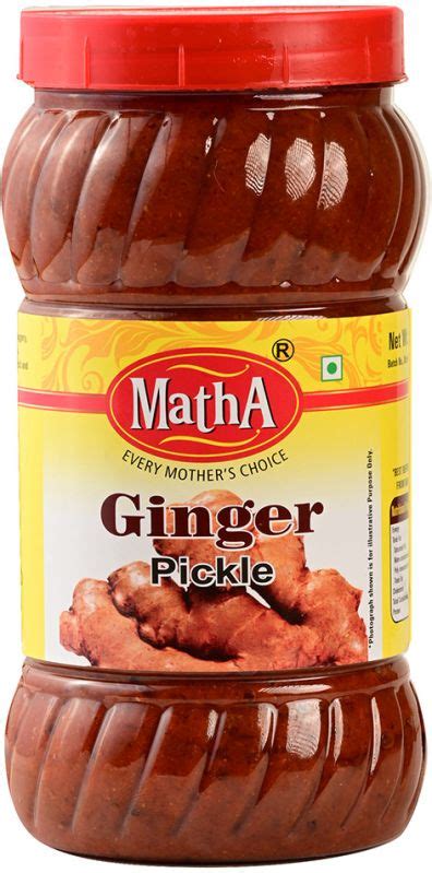 Matha 1 Kg Ginger Pickle Manufacturer, Supplier from Anantapur