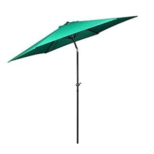 Flexzion Patio Umbrella 9 Feet - Portable Aluminum Outdoor Table Desk ...