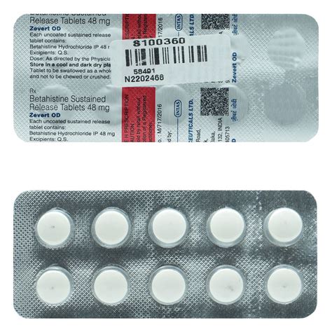 Zevert OD 48 Tablet | Uses, Side Effects, Price | Apollo Pharmacy
