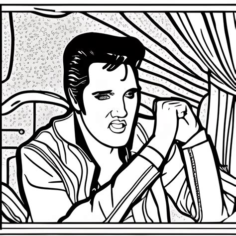 Elvis Coloring Pages To Print Out