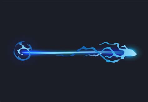 Raggio di pistola laser cartone animato Effetto colpo futuristico ...
