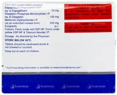Glucreta Sm 10/100/500 Tablet: Uses, Side Effects, Price & Substitutes