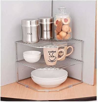 Highlance Stainless Steel Multipurpose 3-Tier Kitchen Corner Rack ...