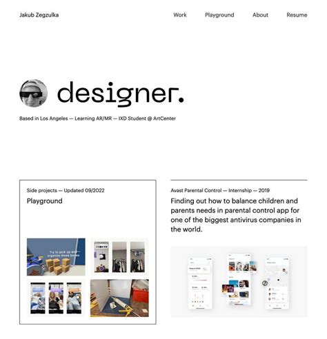 Portfolio Design Inspiration 2022