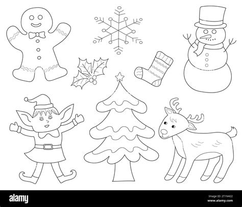 Christmas Symbols Coloring Pages [2025]