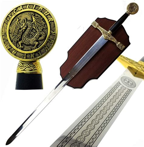 Amazon.com: King Arthur Sword in The Stone: Excalibur Sword with ...