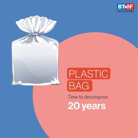 How long does it take for single-use plastic items to decompose?
