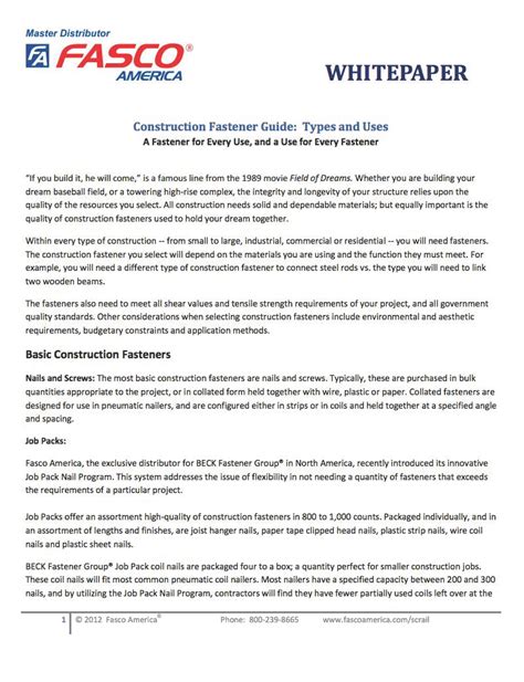 Image result for Fastener Reference Guide