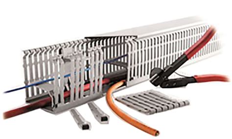 RS PRO | RS PRO Grey Slotted Panel Trunking - Open Slot, W40 mm x D40mm ...