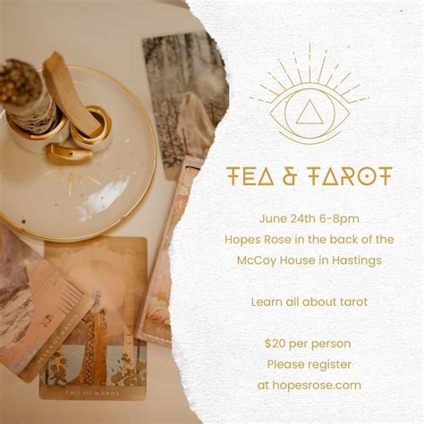 Tea & Tarot , Hopes Rose llc, Hastings, 24 June 2024 | AllEvents.in