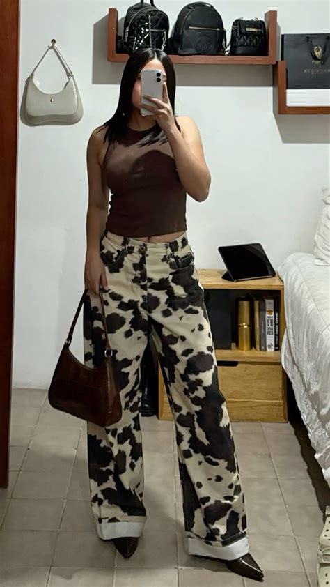 Outfit print de vaca en 2025 | Moda de ropa, Ropa de moda, Ropa