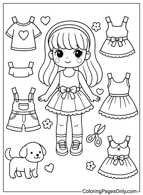 20+ Paper Doll Coloring Pages - Free Printable PDF & Online Coloring ...