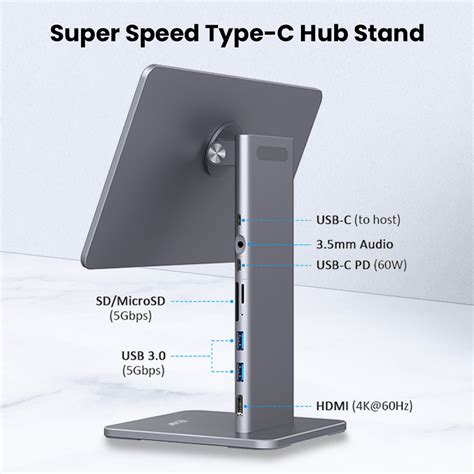 Buy Shop Evm Aluminum Magnetic Stand With Hub For Ipad (EMS-11) at Low ...
