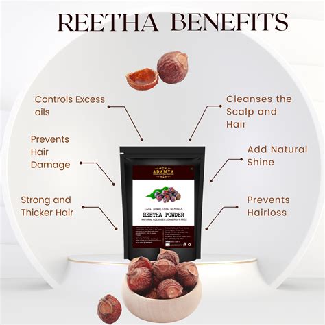 REETHA POWDER FOR NATURAL CLEANSER, DANDRUFF FREE _ 100% PURE, 100% NA ...