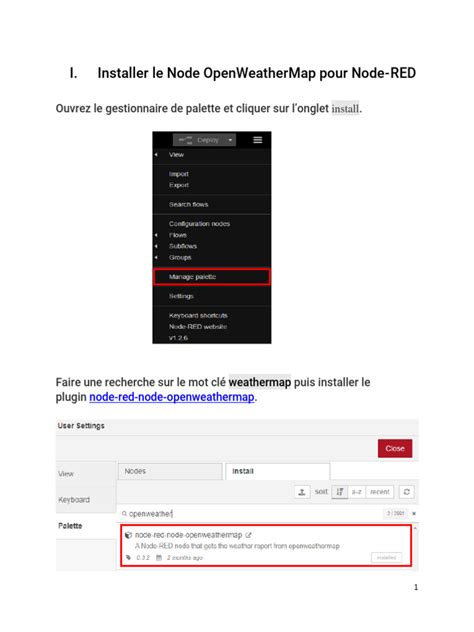 Node Red OpenWeatherMap 的图像结果
