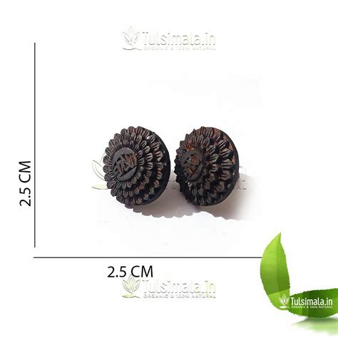 Iskcon Tulsi Eaaring Shri Krishna Carving Original Tulsi Wood Handmade ...