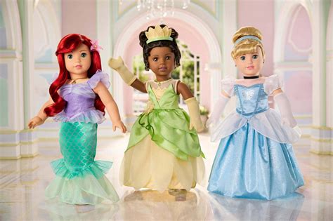 Ariel, Cinderella, and Tiana Join the American Girl Disney Princess ...