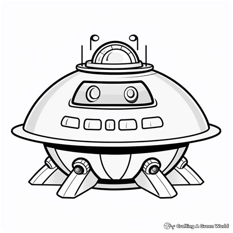 Image result for Alien Spaceship Coloring Pages