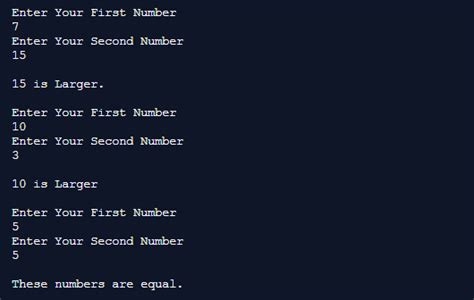 Image result for Compare Two Numbers Java Program