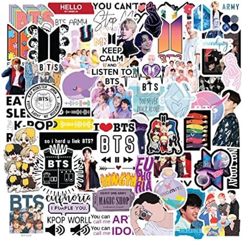 The K-Fandom BTS - Blackpink - TXT - Enhypen Sticker Set (4 Sticker ...