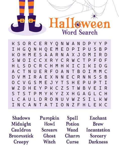 Easy Halloween Word Search - 15 Free PDF Printables | Printablee